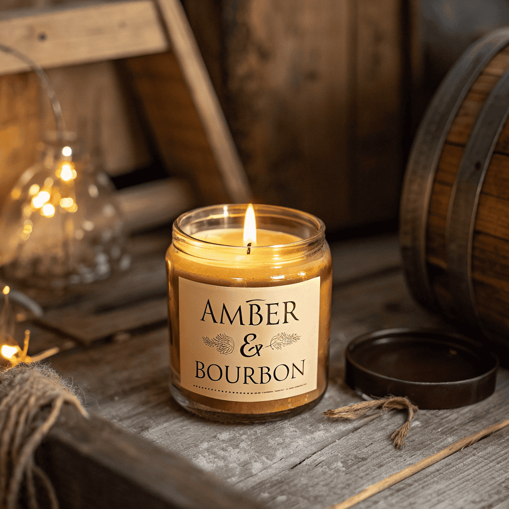 Amber & Bourbon Candle by Gryxonarproth